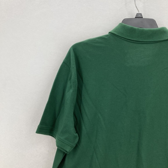 St Johns Bay Polo Shirt Mens 2XL Green Legacy Pique Non Roll Collar Golf Casual - Picture 10 of 12